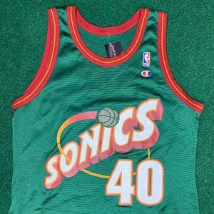 Champion Seattle Super Sonics Shawn Kemp #40 Jersey